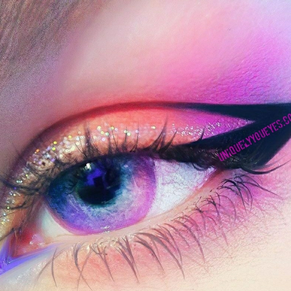 New ARRIVAL Rainbow Neon pink w free travel case